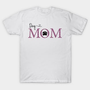 Dog mom pink leopard T-Shirt